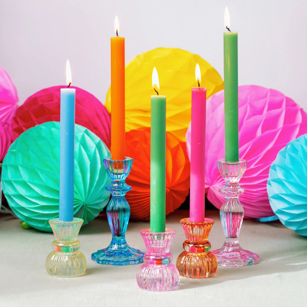 Small Glass Candle Holders Starter Set