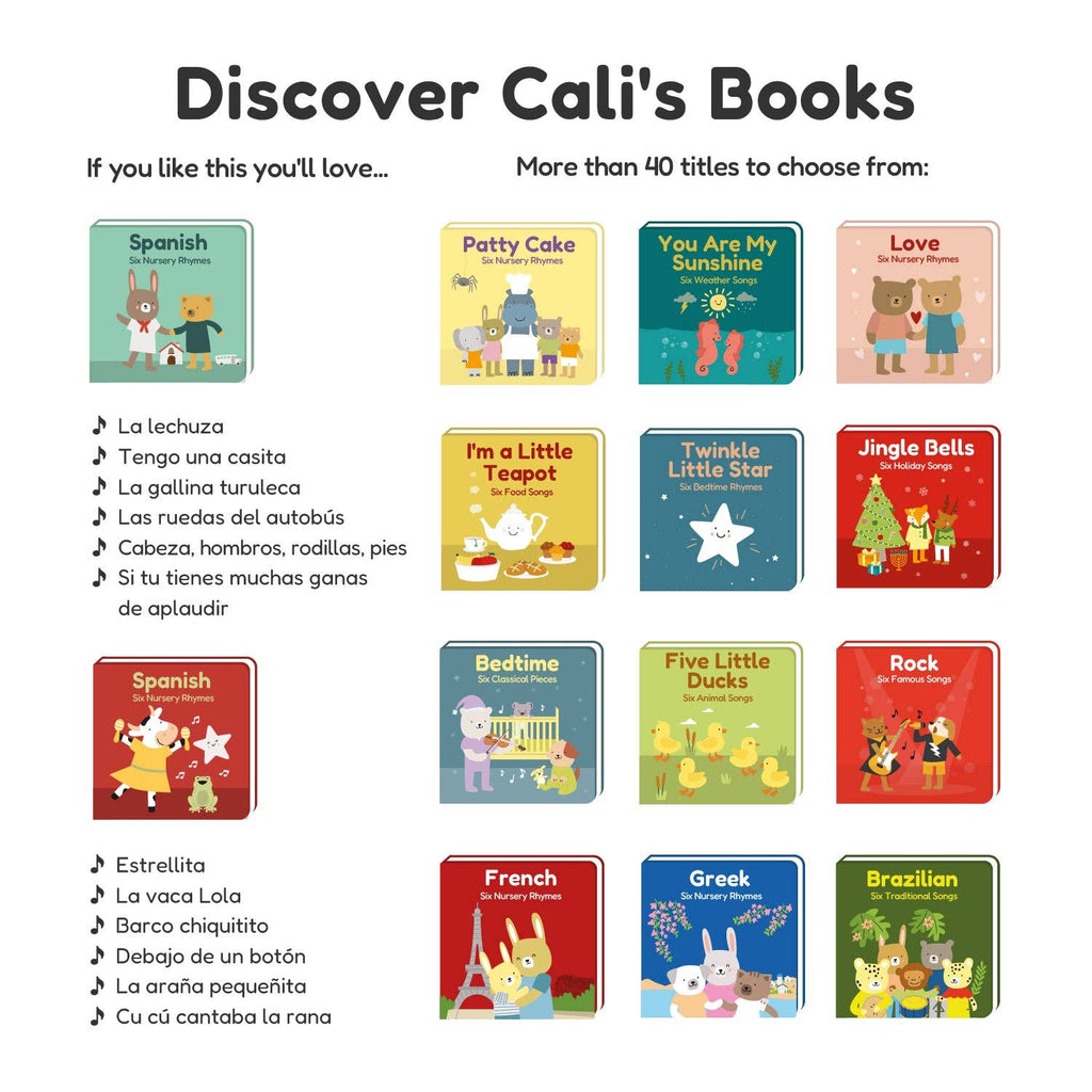 Cali's Book Spanish Nursery Rhymes 1: Bilingual Children's Book Spanish with English Translation