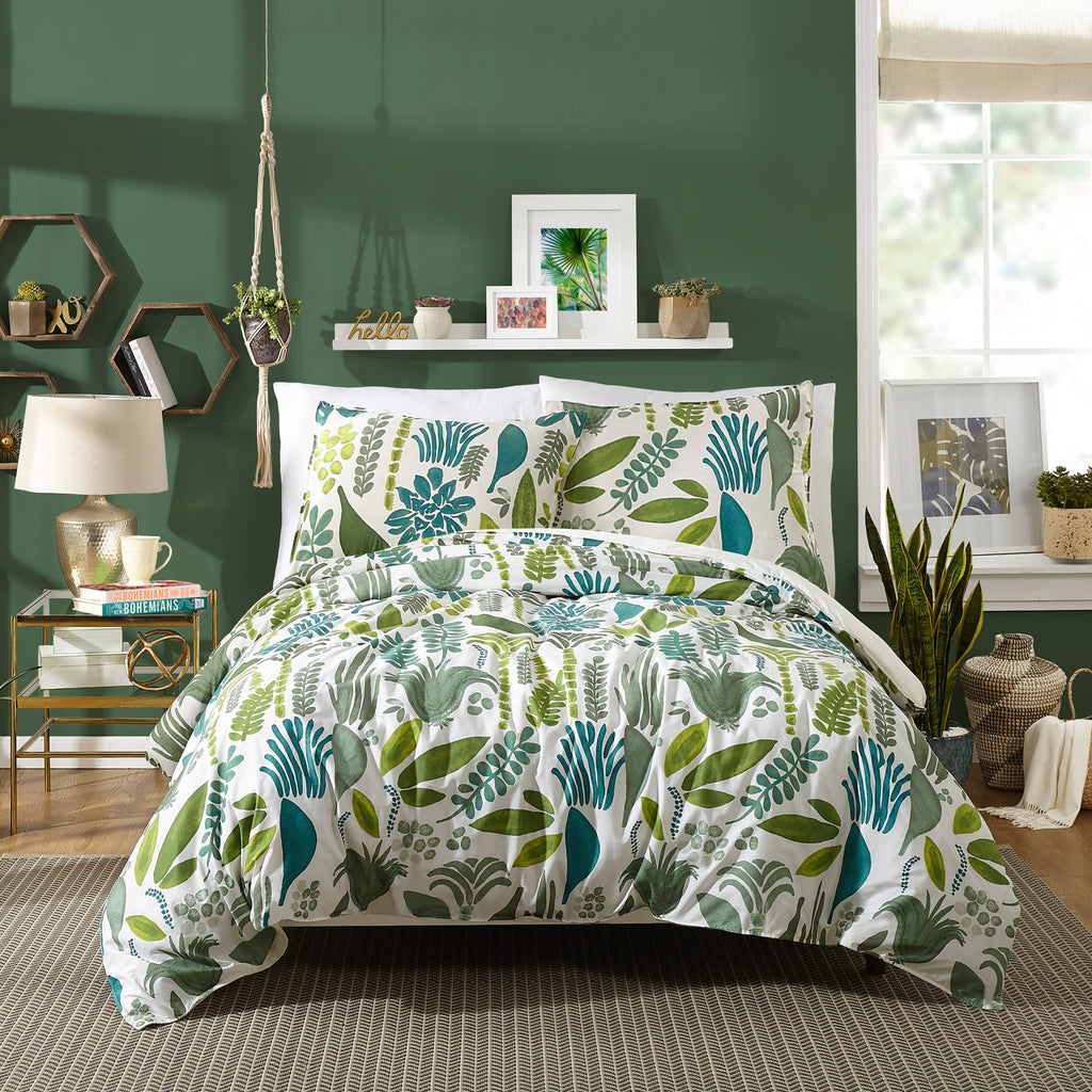 Jardin 3-Piece Duvet Cover Set by Makers Collective: Full/Queen
