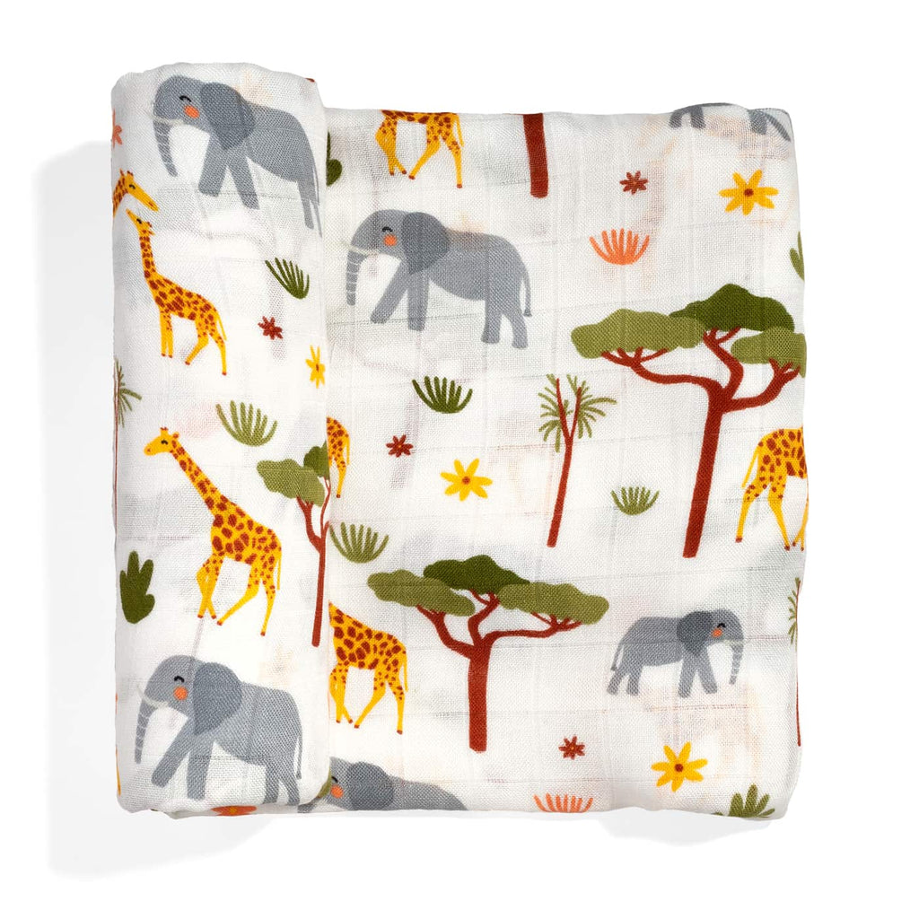 Bamboo Baby Swaddle - In The Savanna