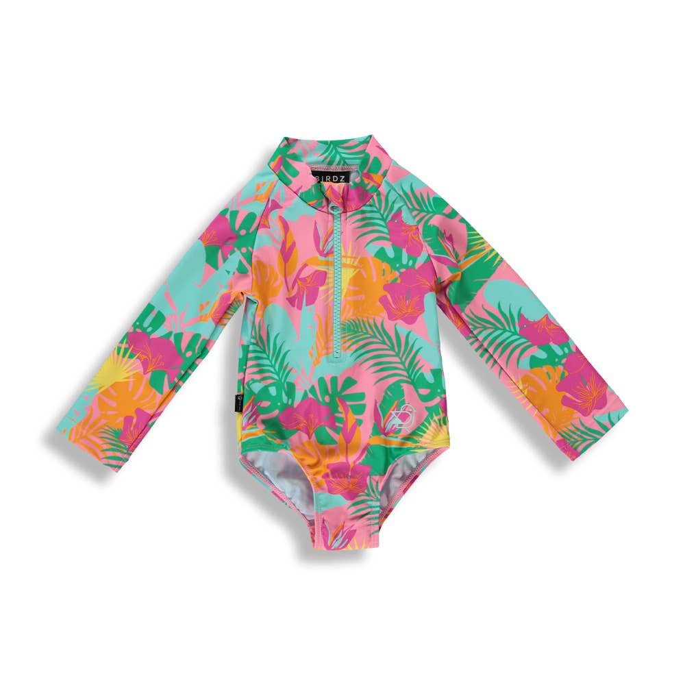 Pink Jungle |Surfer Swimsuit| Baby 24 months