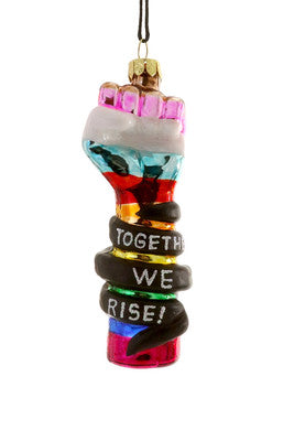 TOGETHER WE RISE  Christmas Ornament