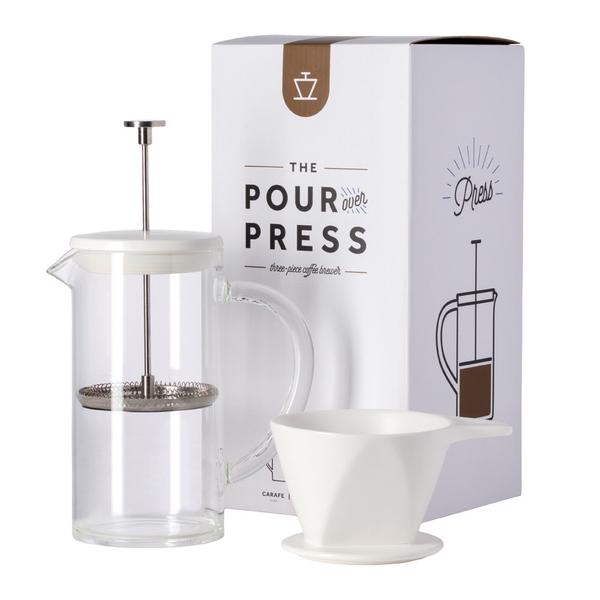 The Pour Over Press: Three Piece Coffee Brewer