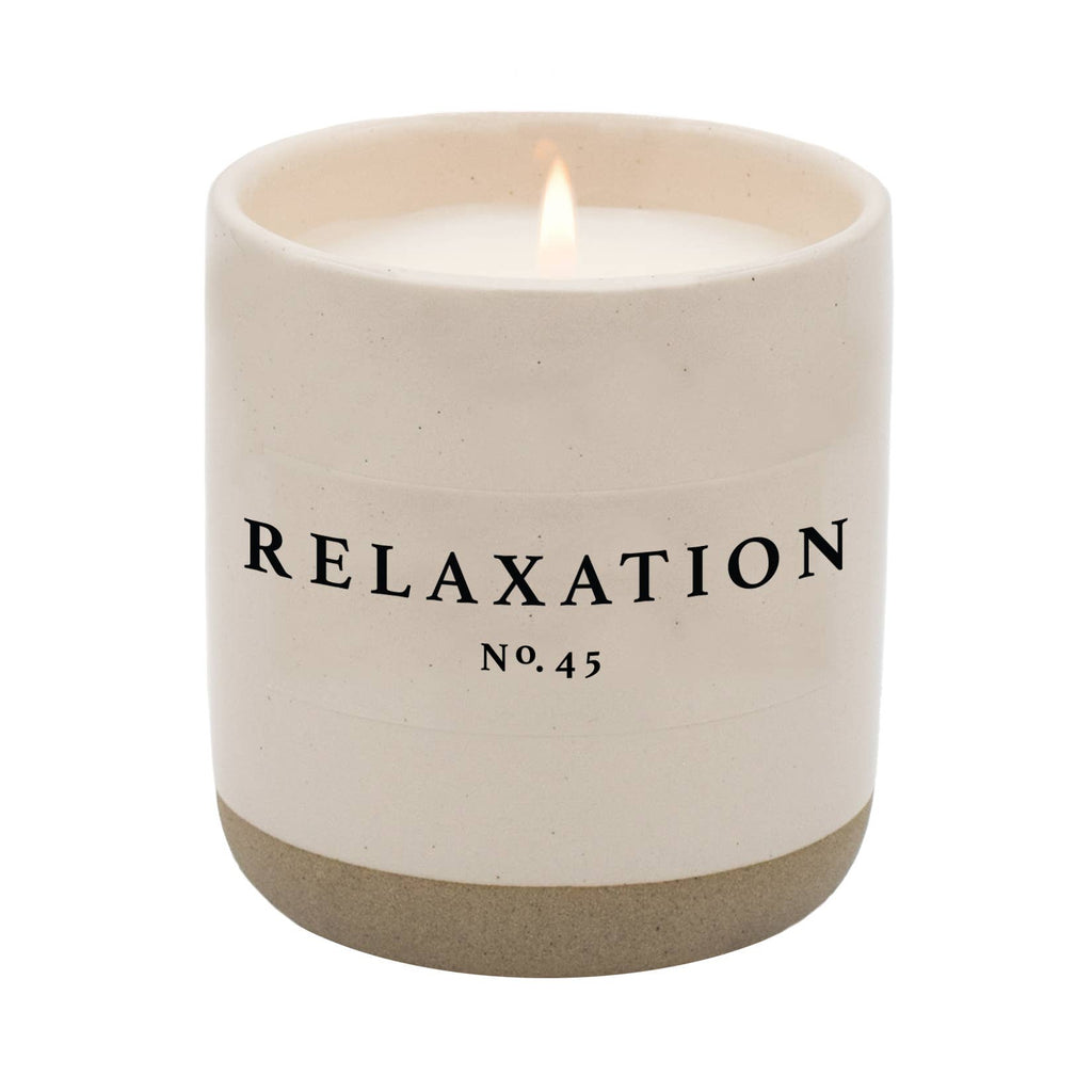 Relaxation Soy Candle | Stoneware Candle Jar