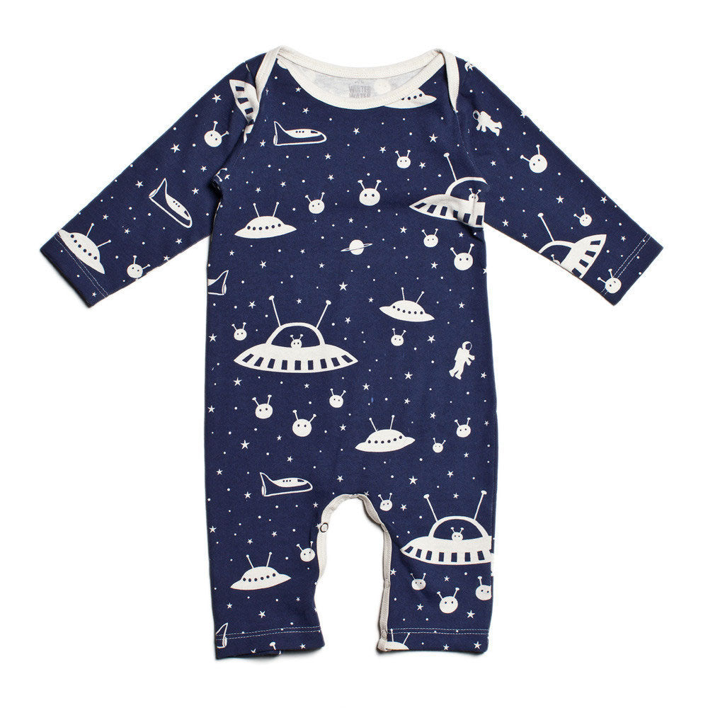 Outer Space Long Sleeve Romper