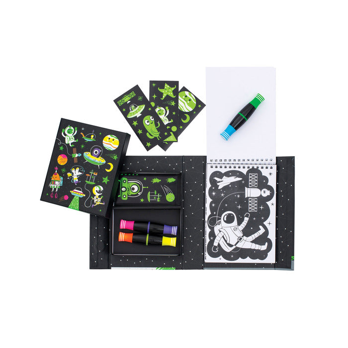Neon Coloring Set Outer Space