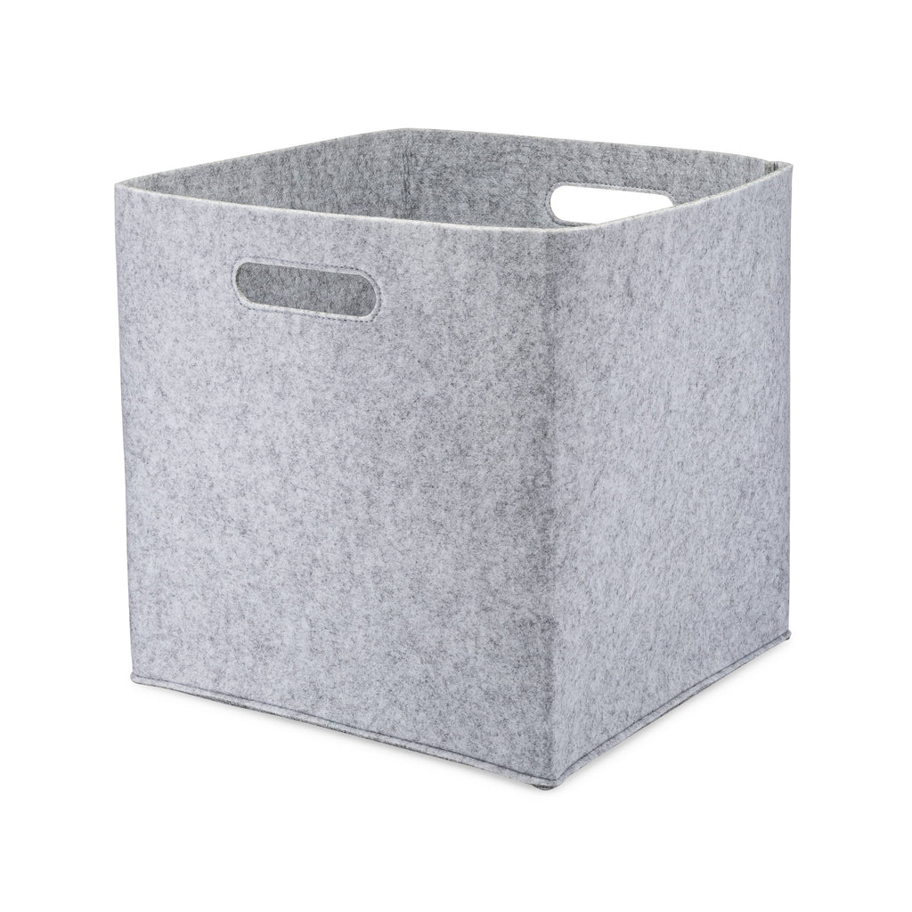 Felt Cube Storage Bin - Gray