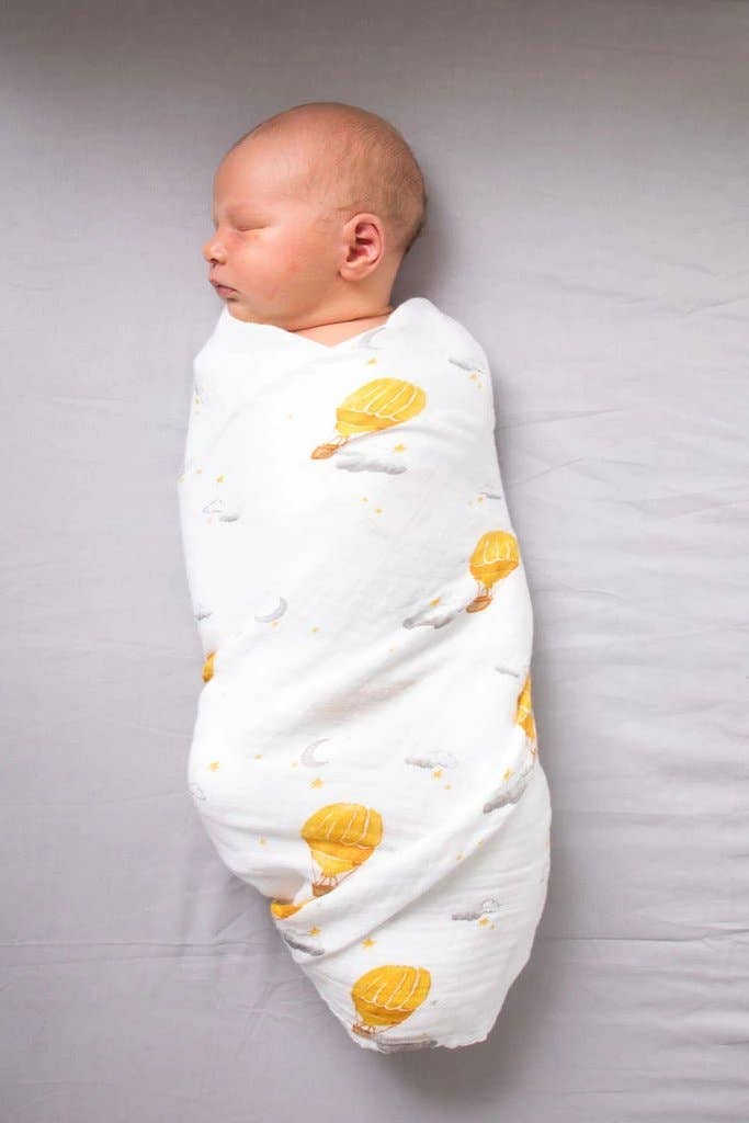 Sky Themed Swaddles, Single, Certified Organic Cotton Muslin