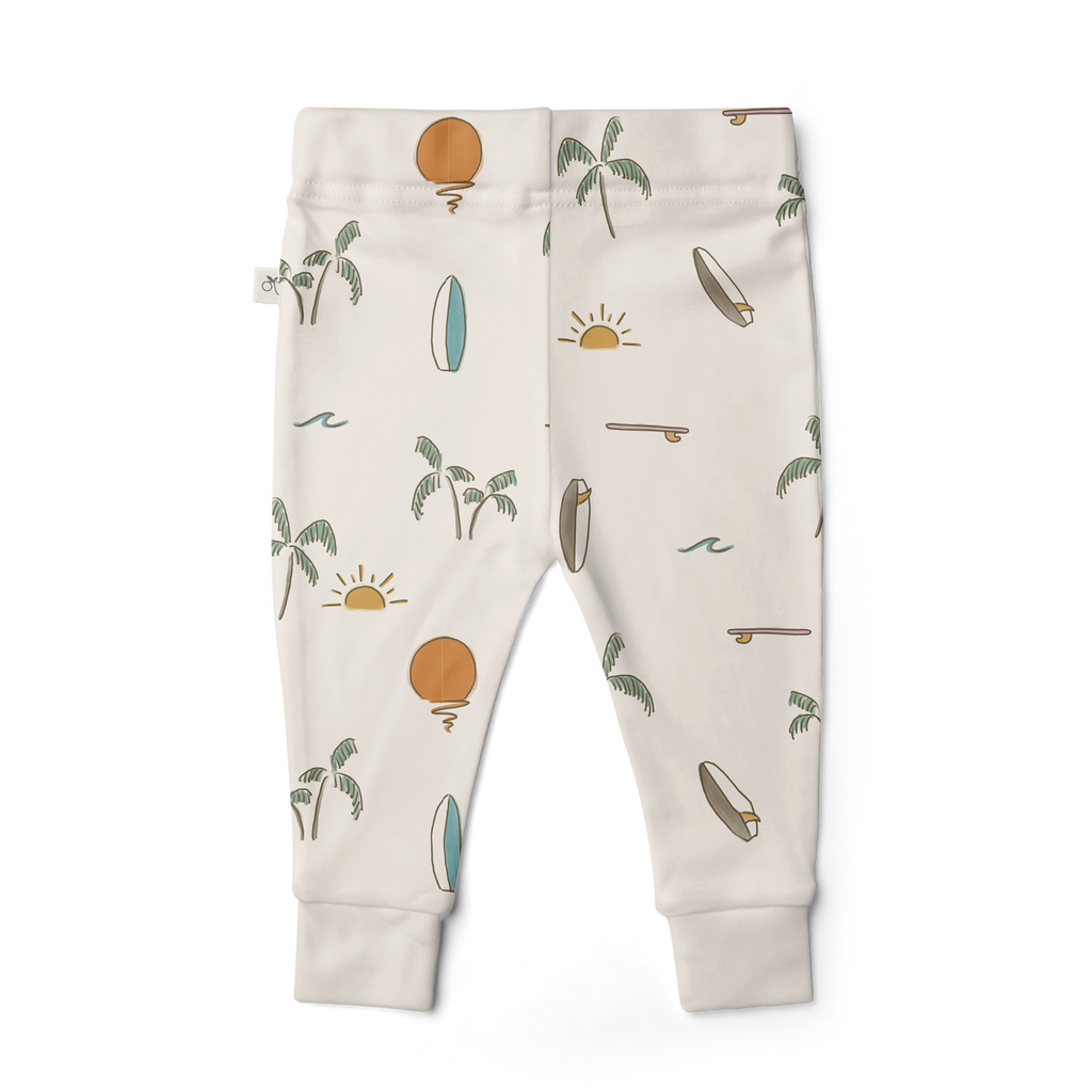 Viscose Bamboo + Organic Cotton Kids Pants - Surf's Up