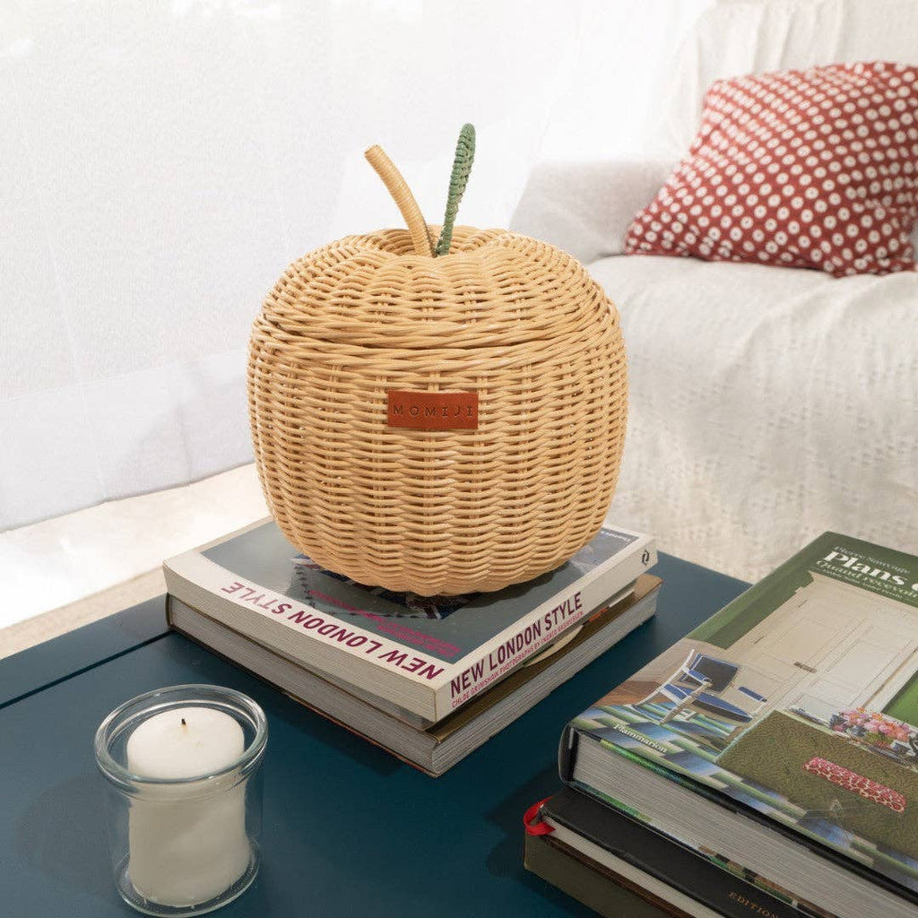 Handcrafted - Apple Basket (Natural) Small - Rattan Wicker