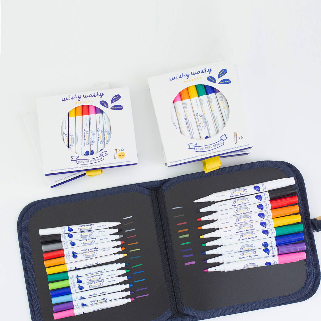 Wishy Washy Markers MINI - Set of 12 Assorted Colors