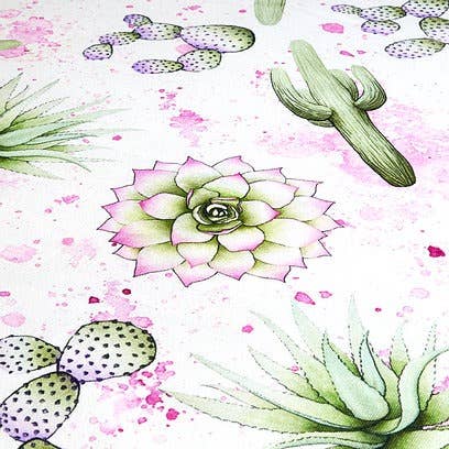 Watercolor Cactus Crib Sheet