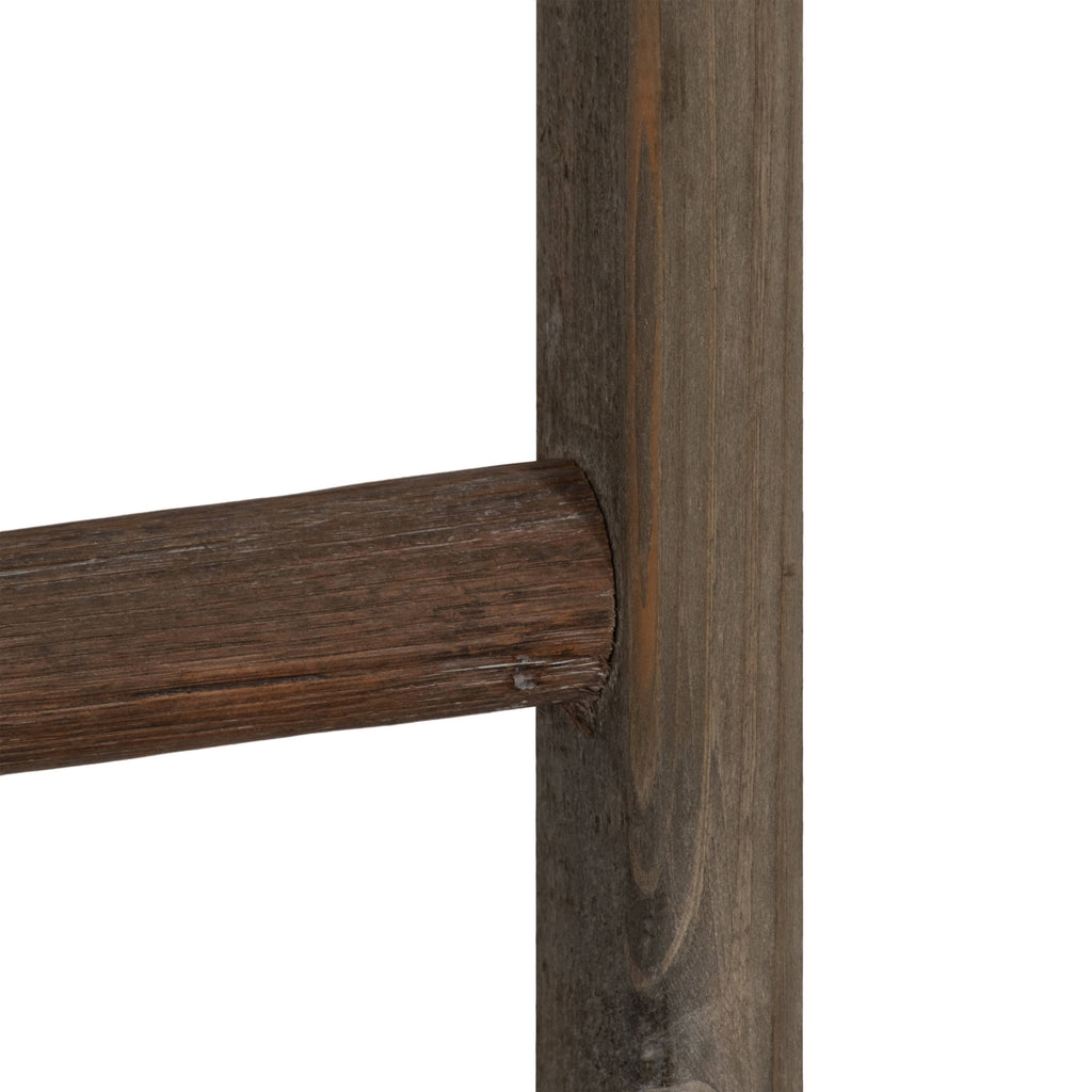 Wood Freestanding Decorative Blanket Ladder - Brown, 76 in.