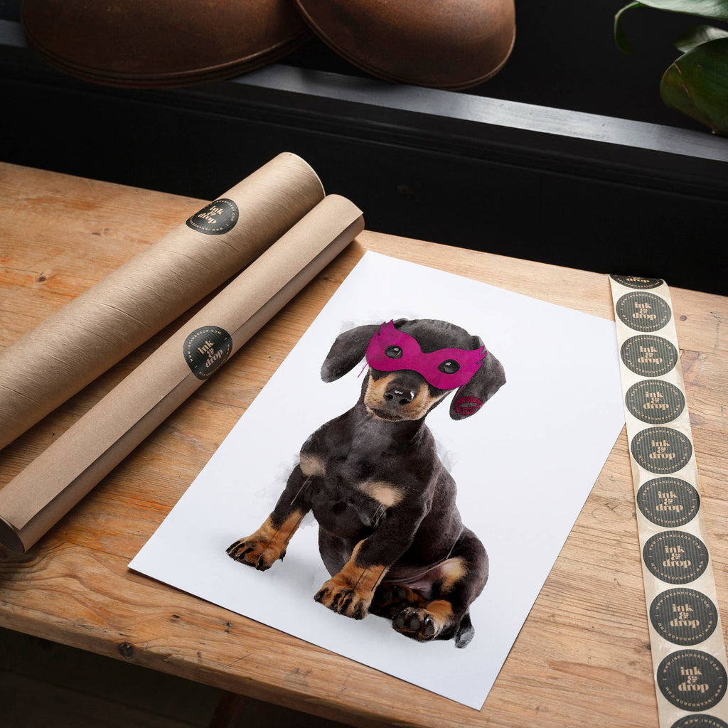 Super Sausage! Little Heroes Dachshund Animal Print