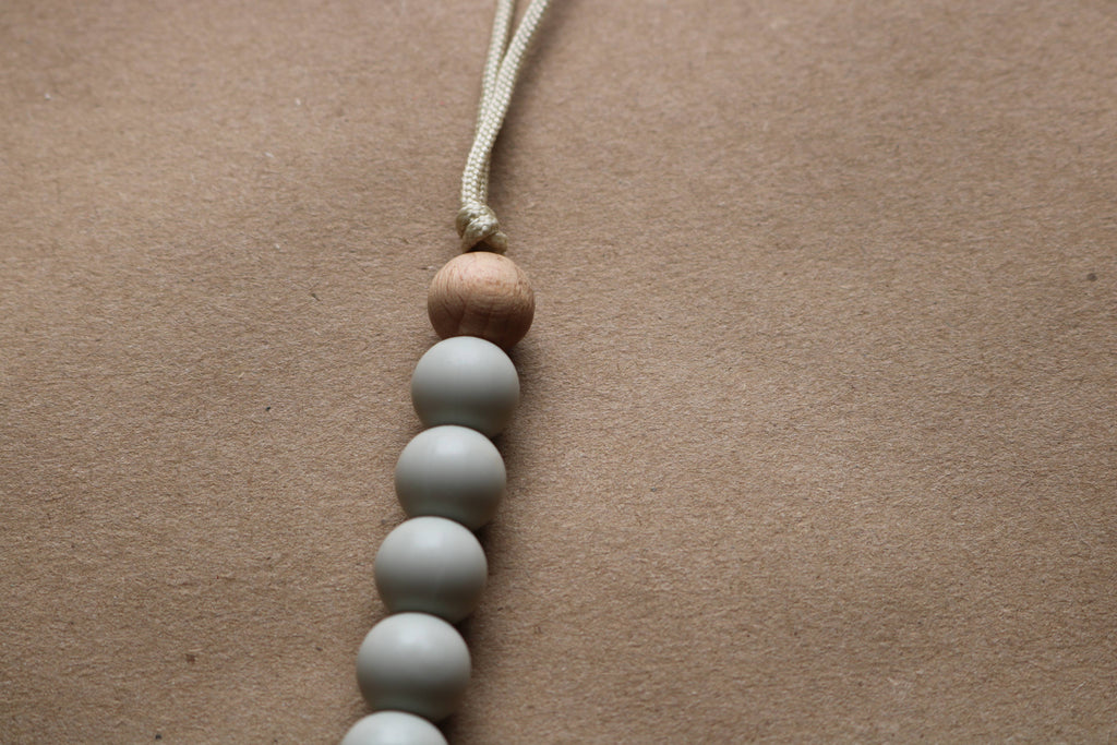 Pacifier Clip- Light Gray