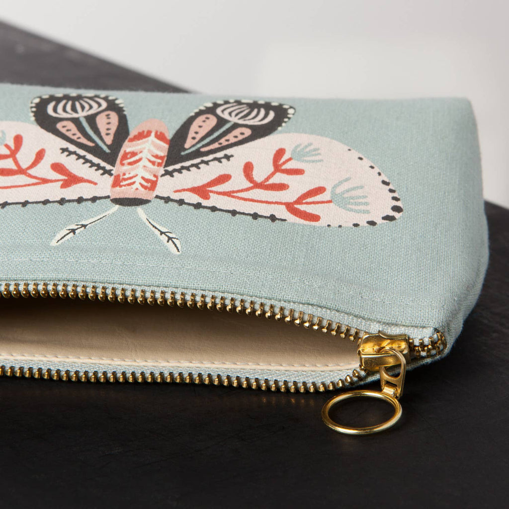 Far And Away Cotton Cosmetic Pencil Bag