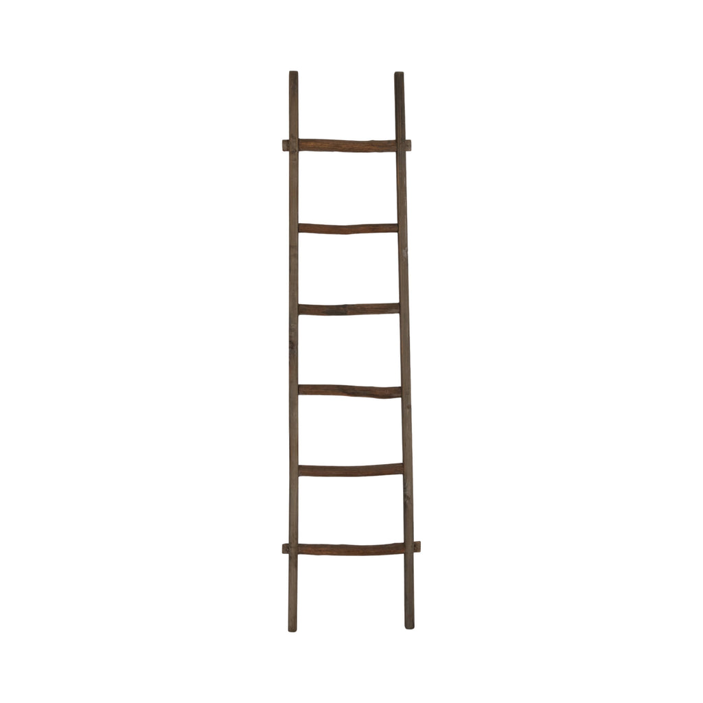 Wood Freestanding Decorative Blanket Ladder - Brown, 76 in.
