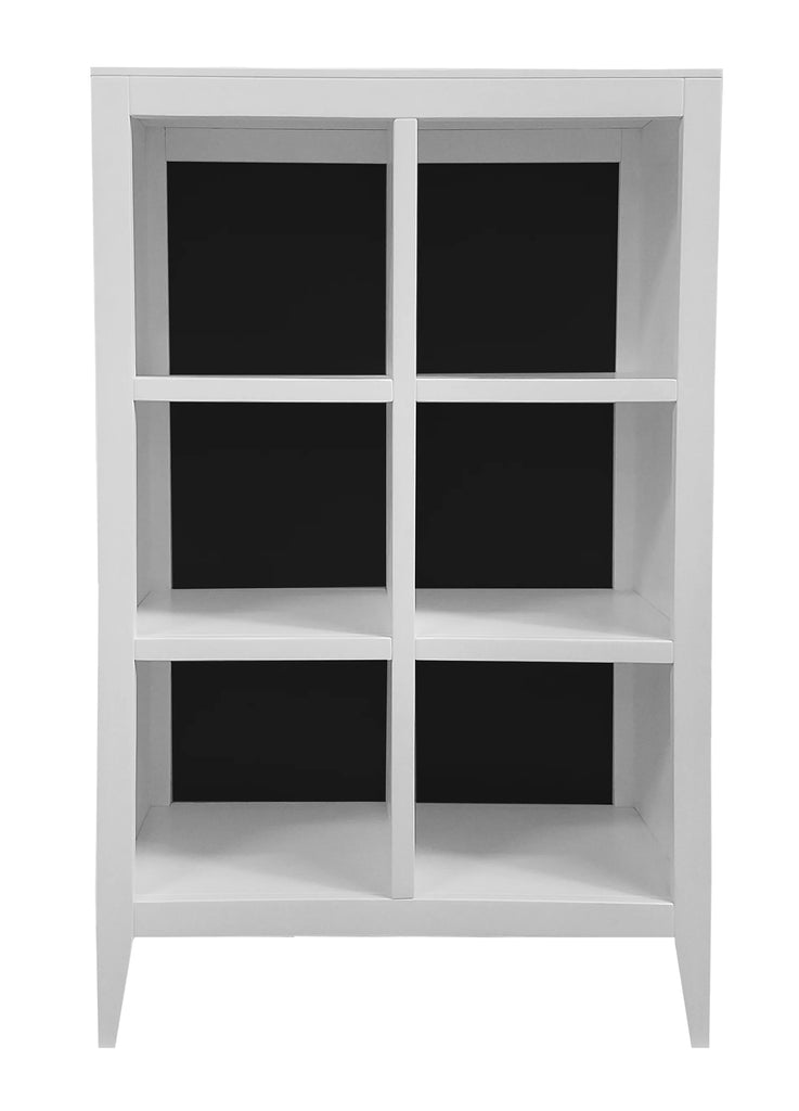 LA Floor Model Devon Bookcase White/Deep Blue