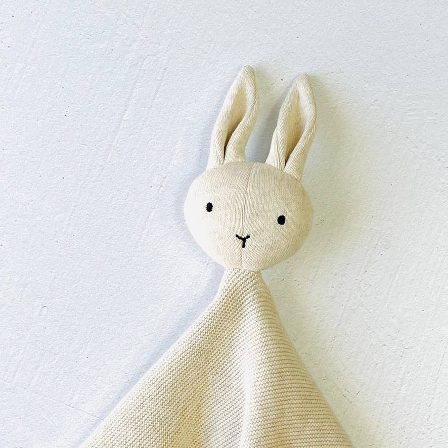 Bunny-Organic Baby Lovey Grey Heather
