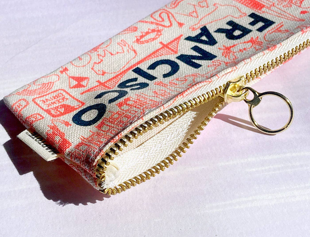 San Francisco Pencil Pouch: Natural
