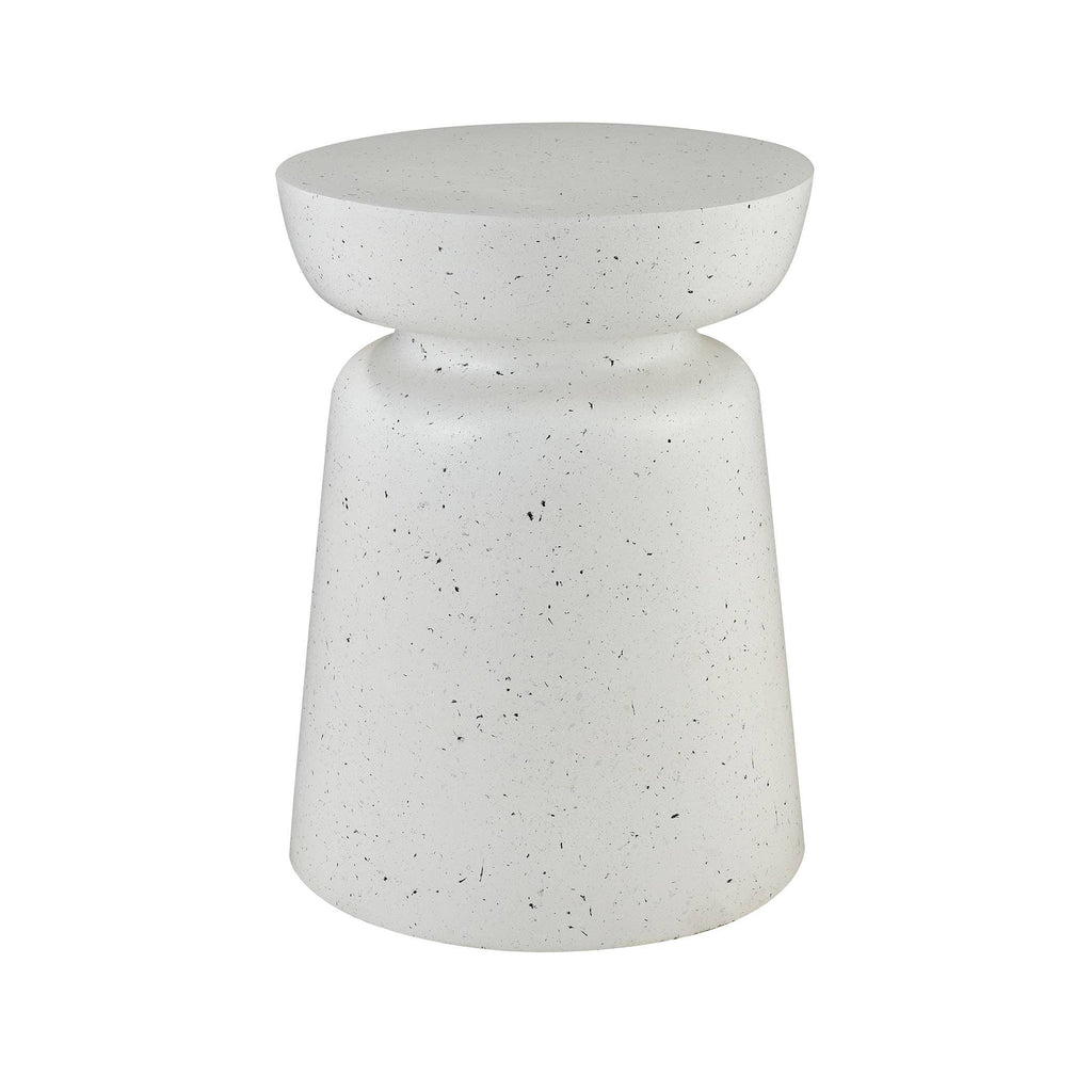 Dash Terrazzo Mid-Century Fiberglass Accent Side Table