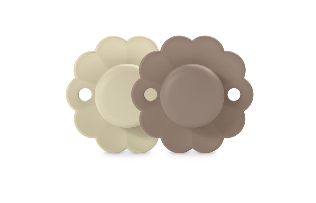 Suavinex Wonder Pacifier 2 Pack, 6-18M Gray/Umber