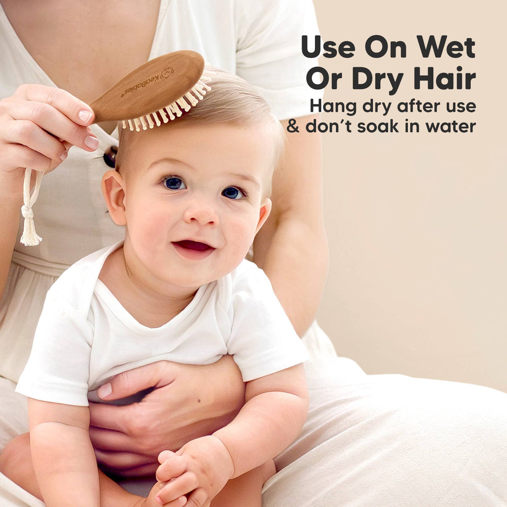 Baby Hair Brush and Comb Set Keababies