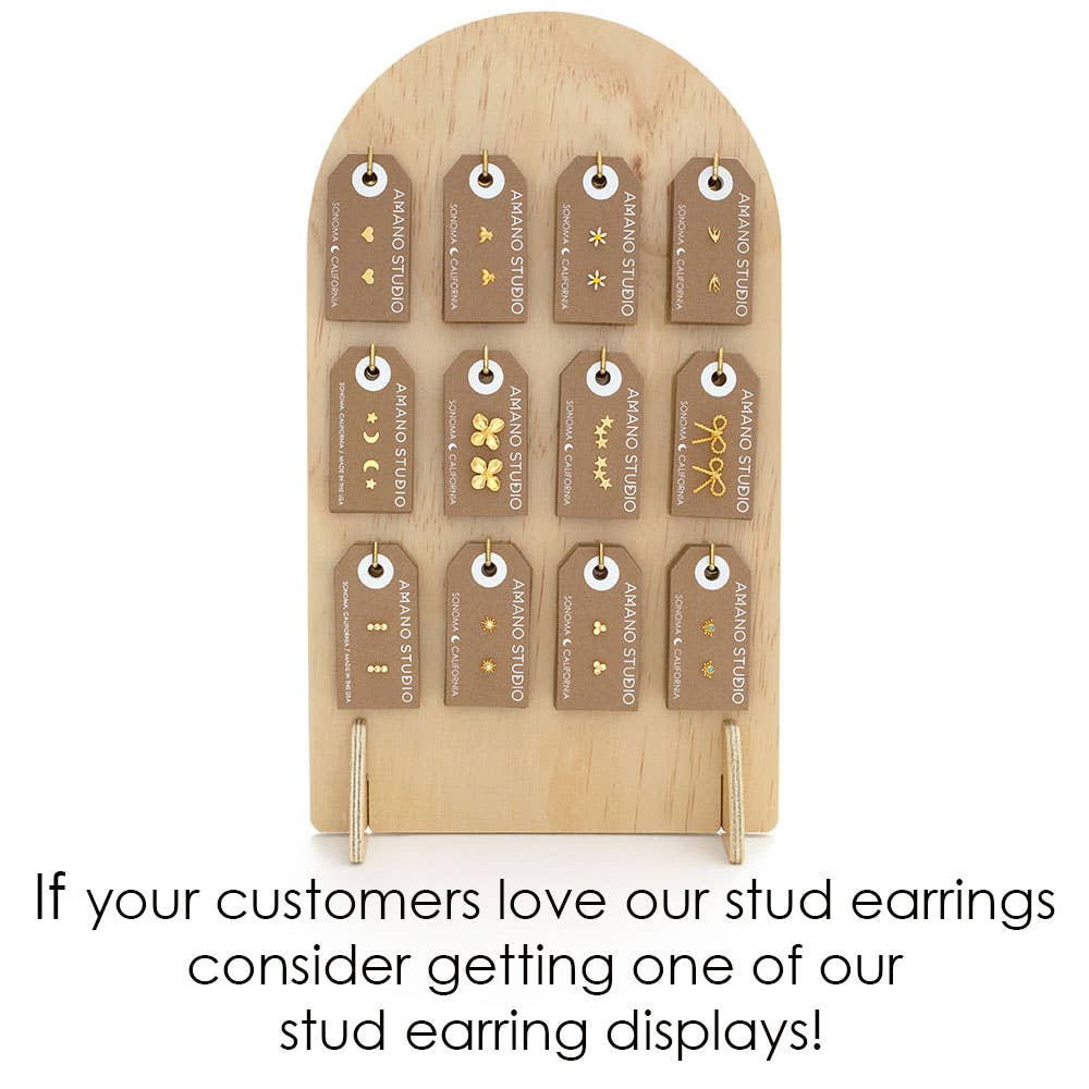 Mexican Sugar Skull Stud Earrings