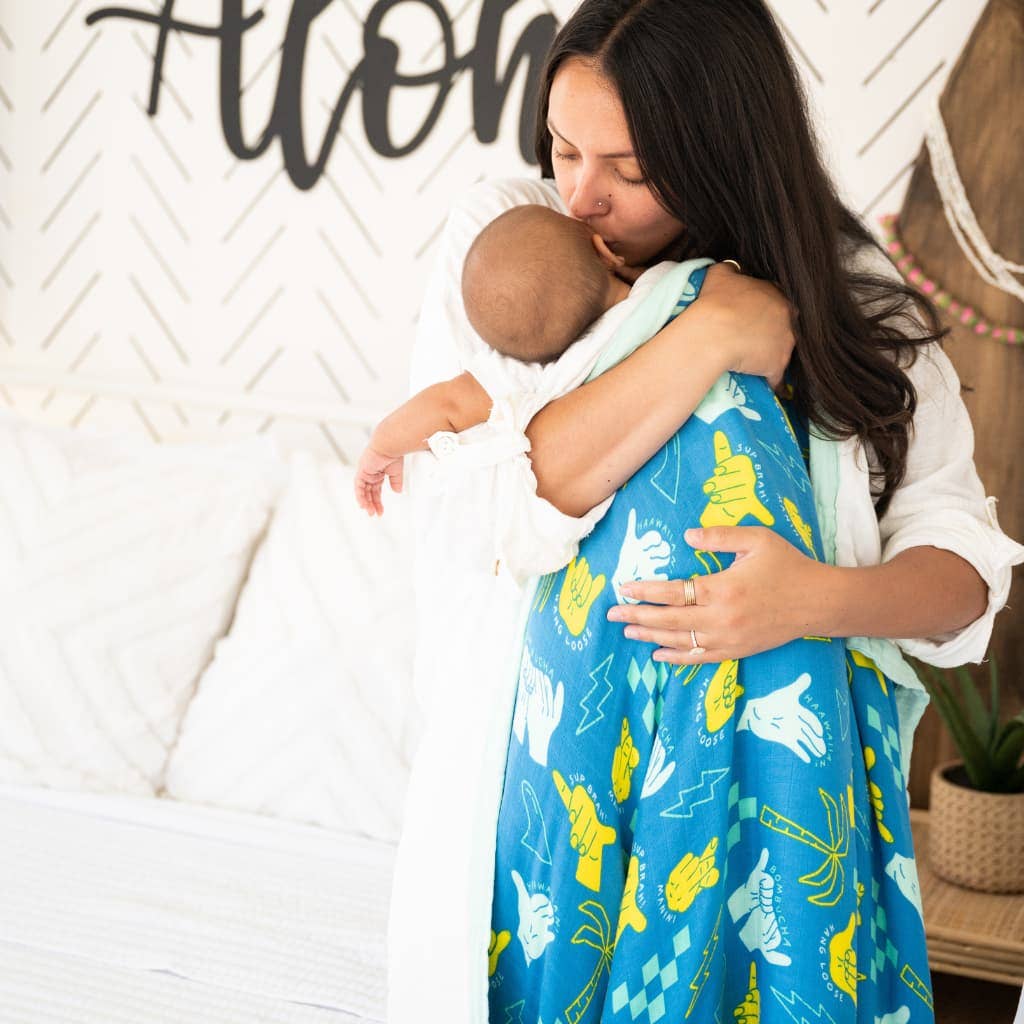 Shaka Code Baby Bamboo Quilt