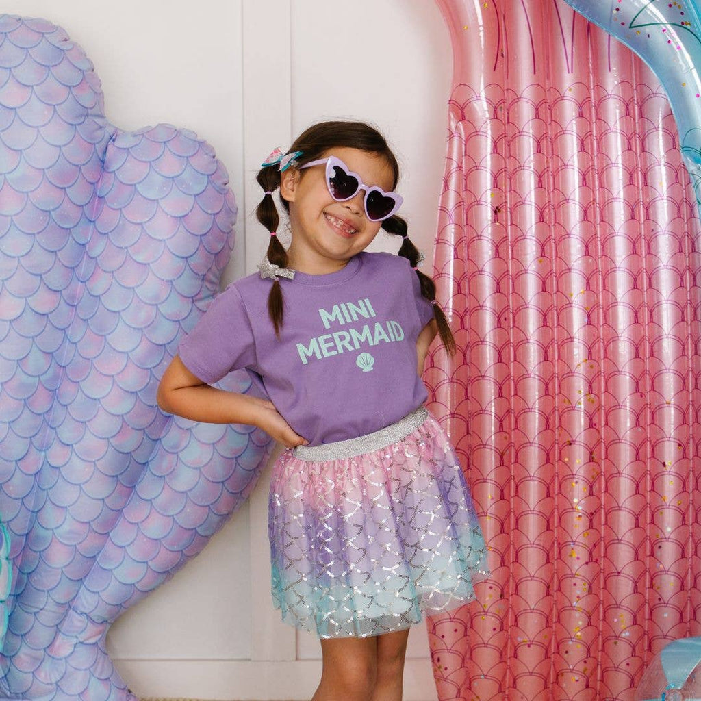 Sparkling Mermaid Tutu - Dress Up Skirt - Kids Summer Tutu