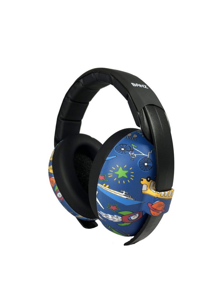 Baby Earmuffs Prints Noise Attenuation Wide Headphones: Baseball