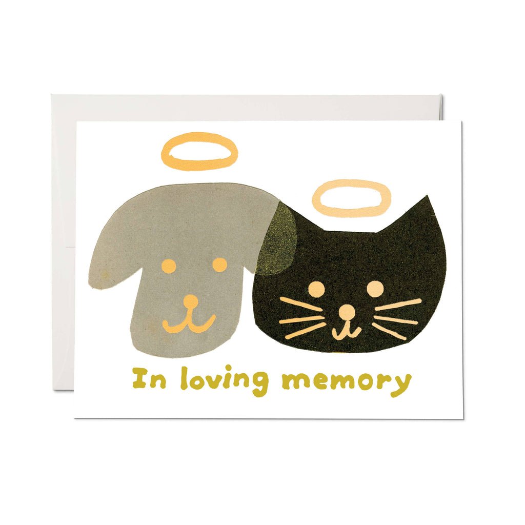 Halo Pets greeting card: Single
