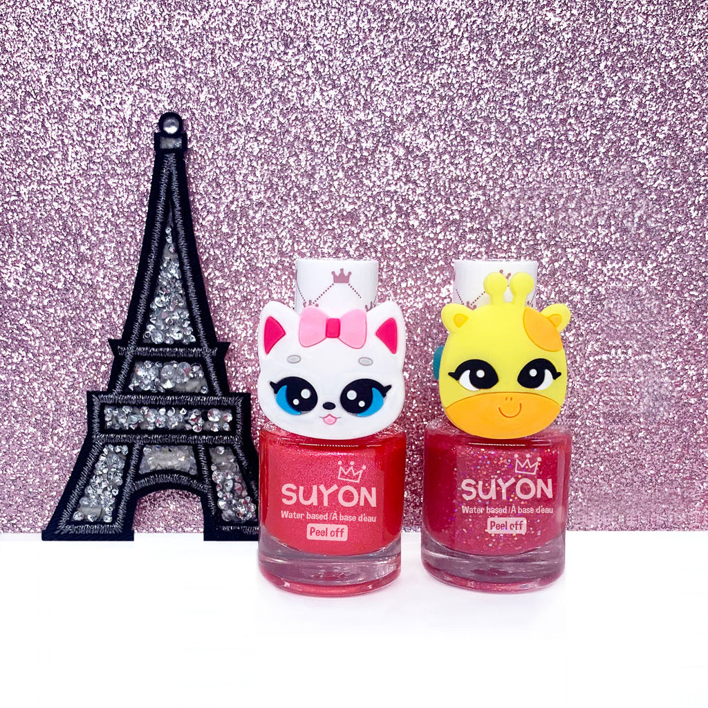 Giraffe Ring Nail Polish | Glitter Pink