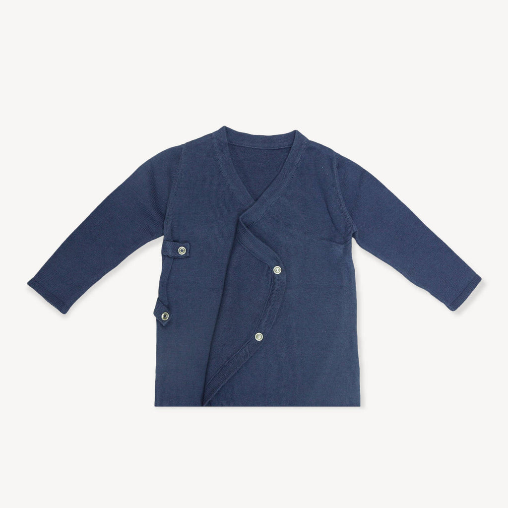 Milan Sweater Knit Baby Kimono Footie Coverall (Organic)