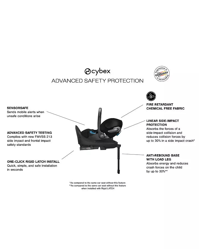 Cybex Cloud T Comfort Extend Infant Car Seat with SensorSafe™