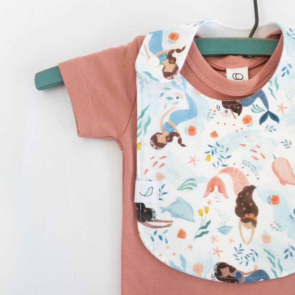Charlie Snap Bib - Mermaids