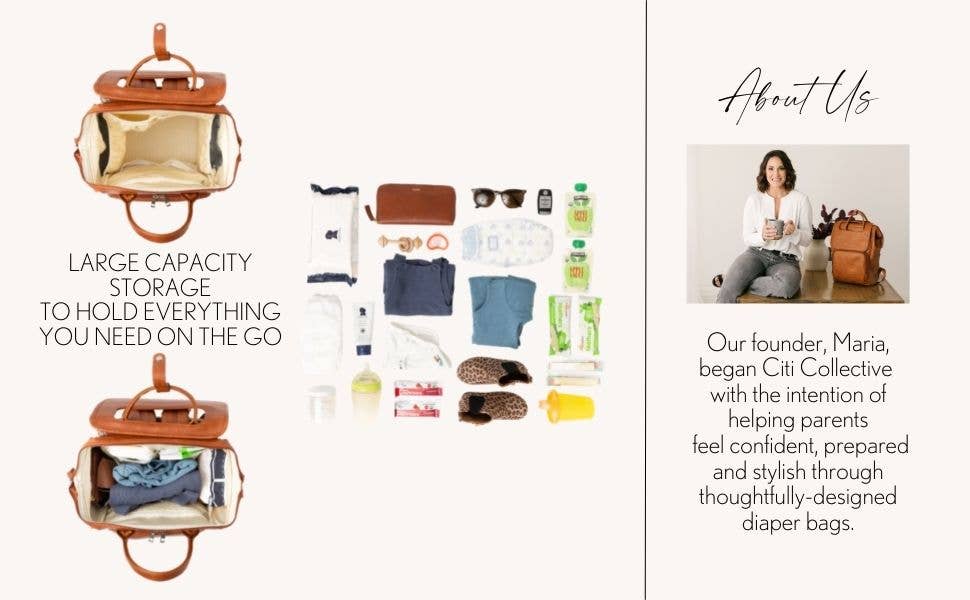 Citi Collective Citi Explorer Diaper Bag - Vintage Tan