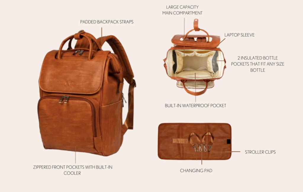 Citi Collective Citi Explorer Diaper Bag - Vintage Tan