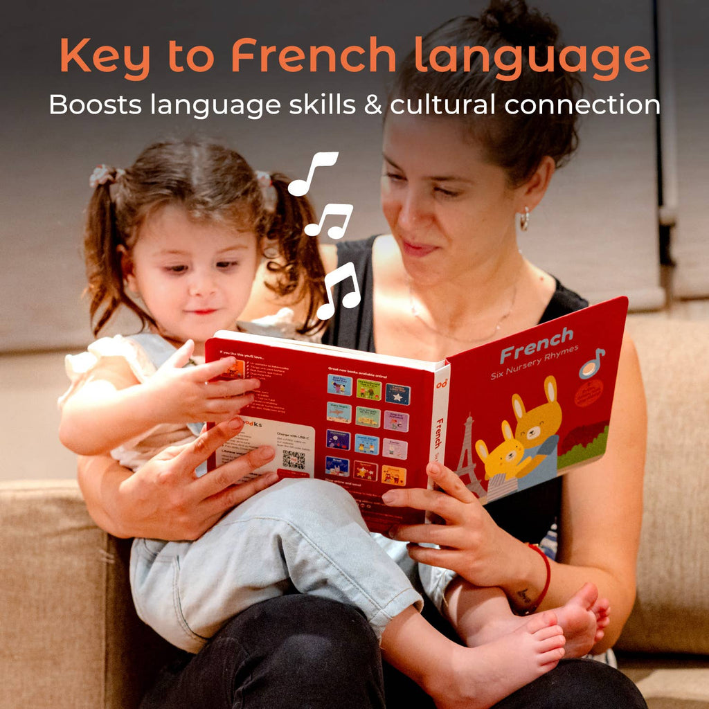 Cali's Book French Nursery Rhymes Book-Bilingual Sound Books