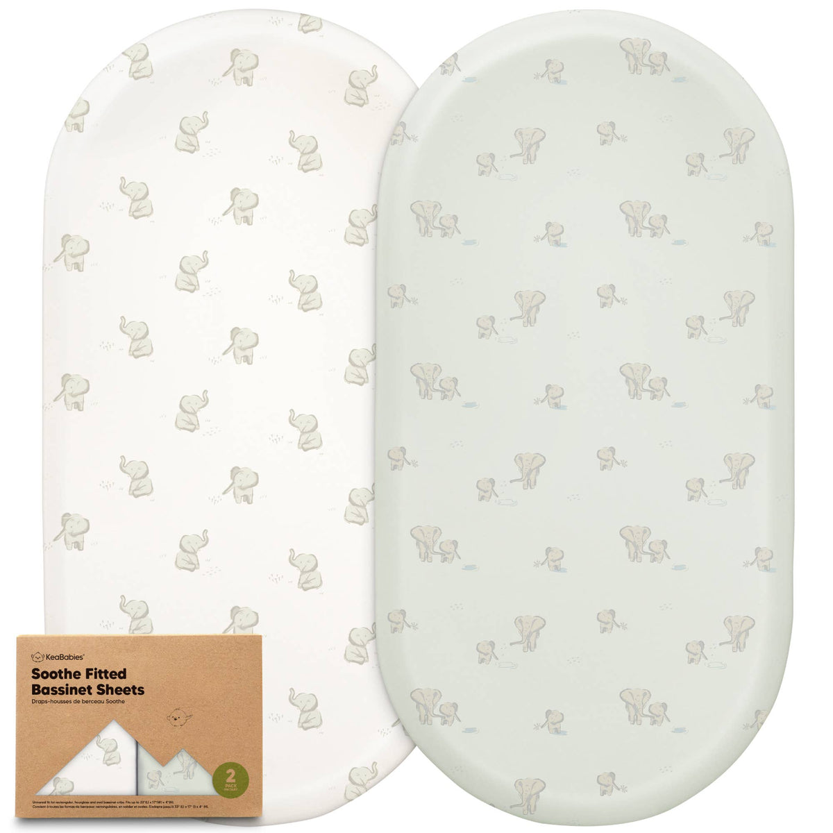 joolz essentials fitted sheet 2-Pack Soothe Fitted Bassinet Sheets in Elly