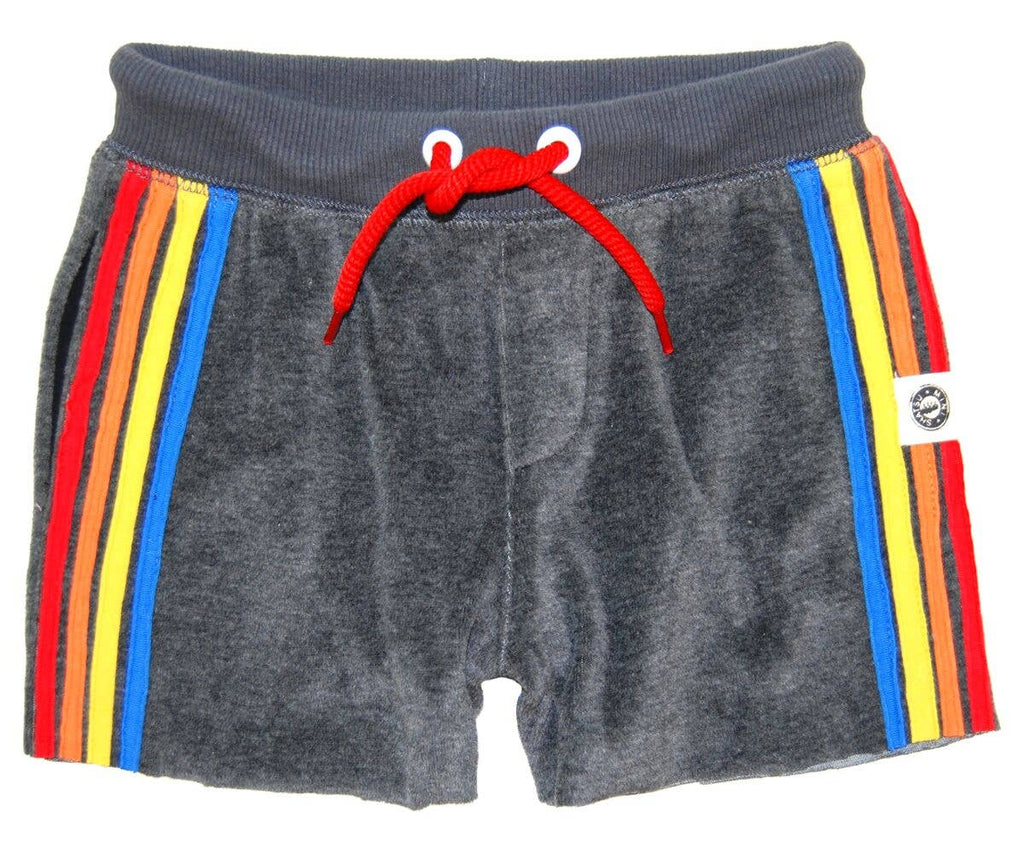 Velour Stripes Girl Shorts
