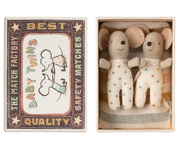 Twins | Baby Mice in Matchbox