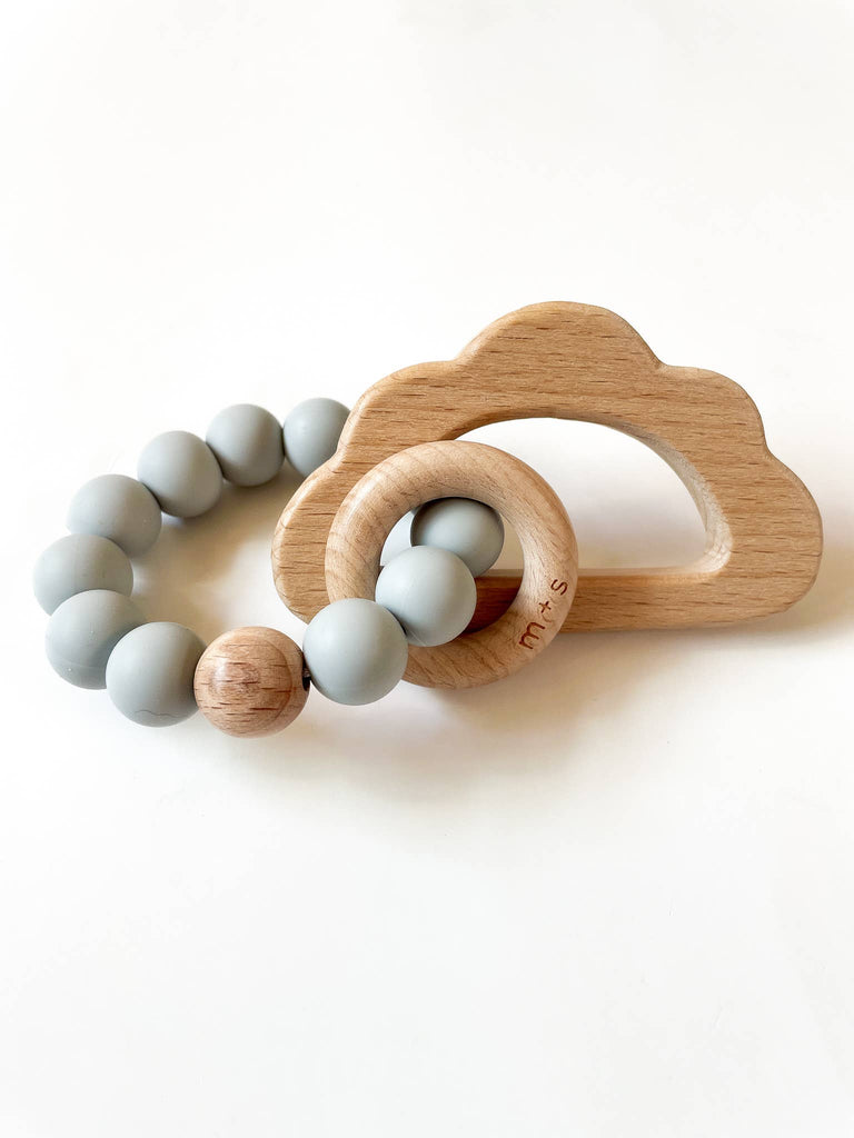 Cloud Teether-Silicone and Beech Wood