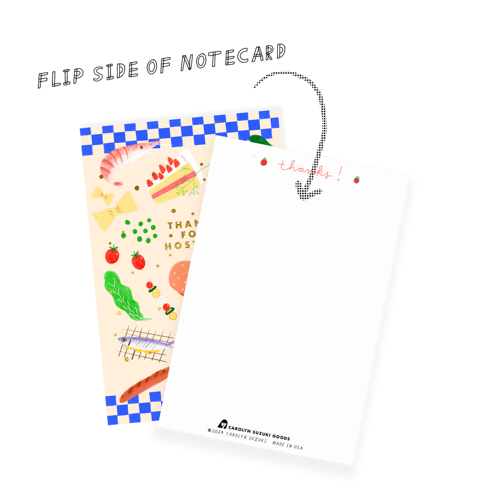 FOODIE THANK YOU  - Notecard Set