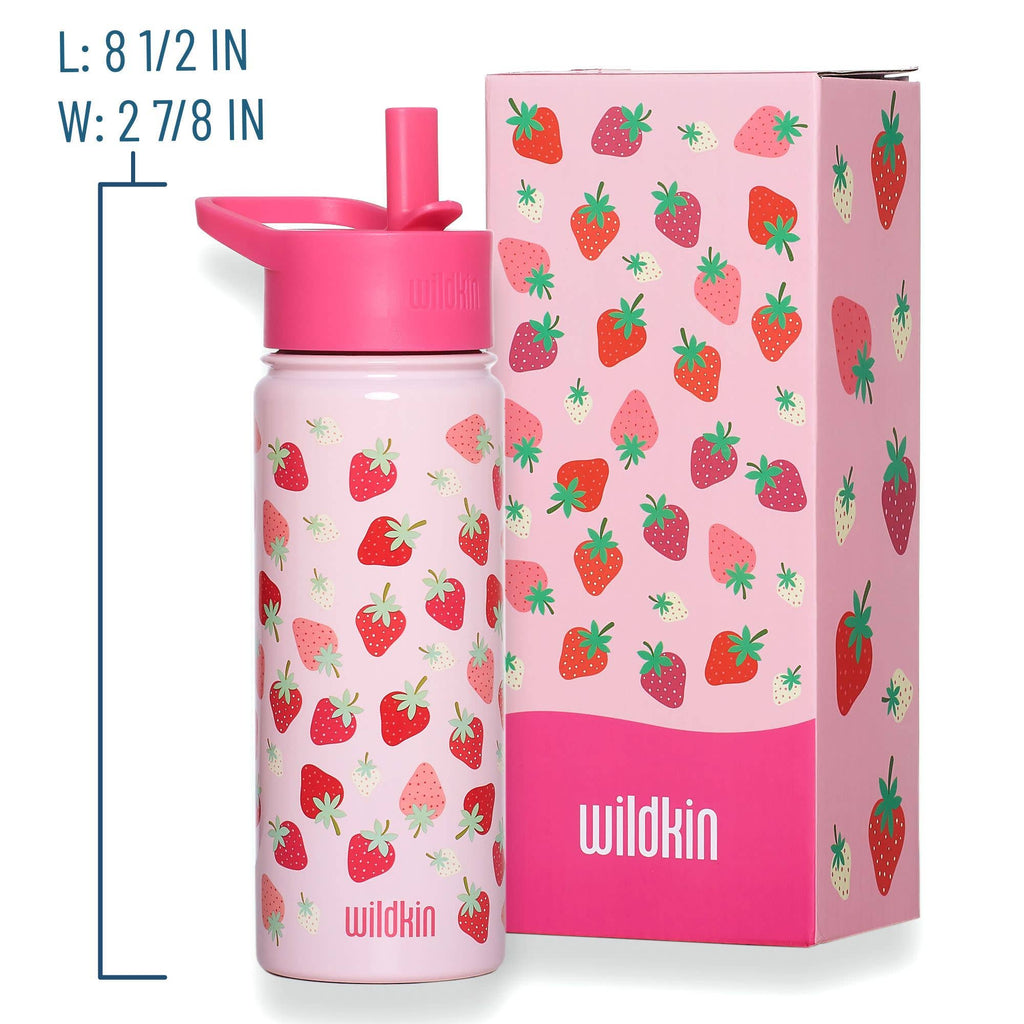 Strawberry Patch 18 oz Steel Water Bottle
