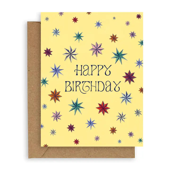 Star Gems Birthday Card