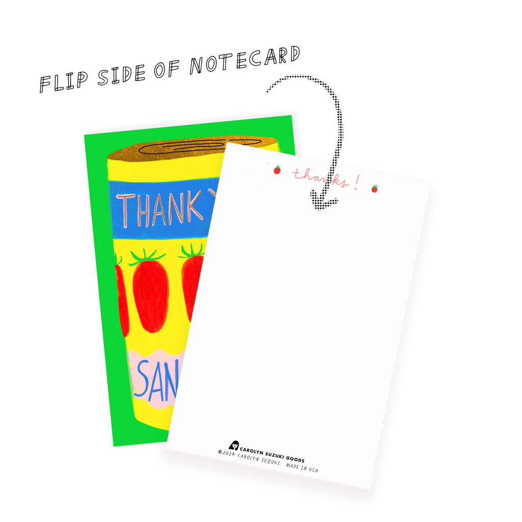 FOODIE THANK YOU  - Notecard Set