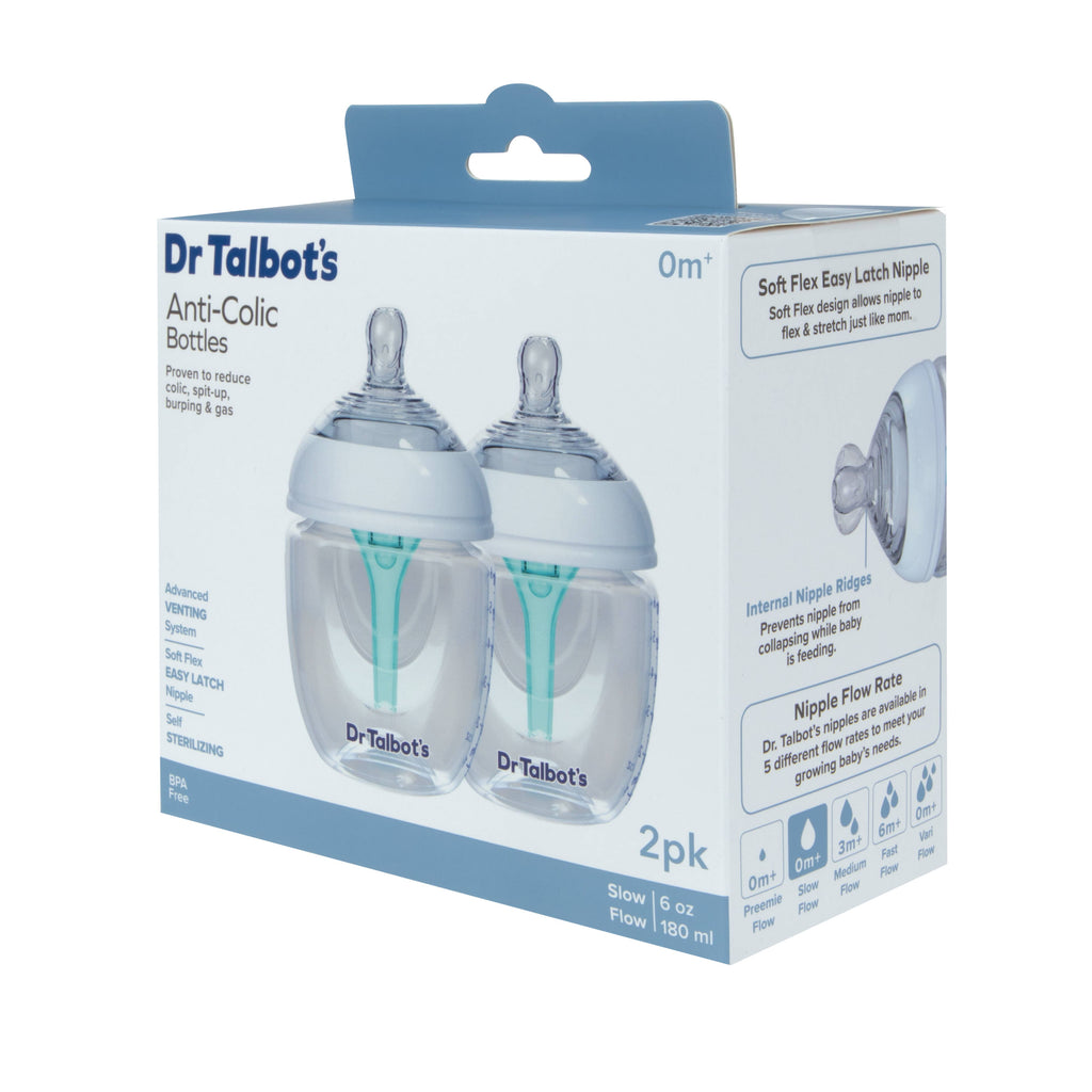 Dr. Talbot's 2 Pack Anti-Colic Bottles