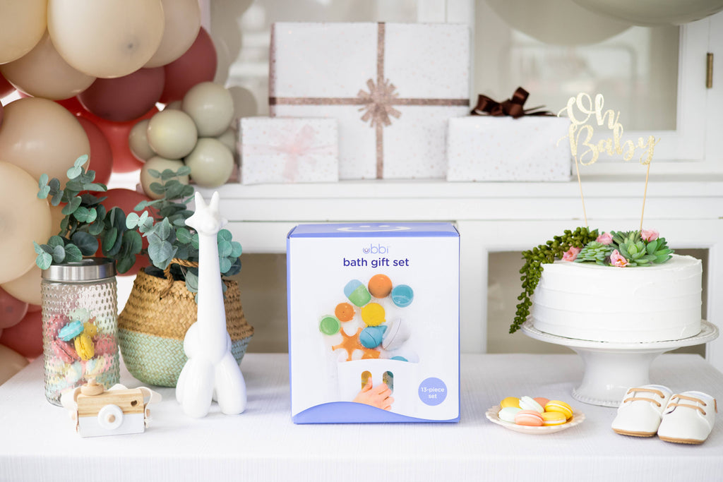 Bath Time Essential Gift Set, Includes Drying Bin & 11 Toys