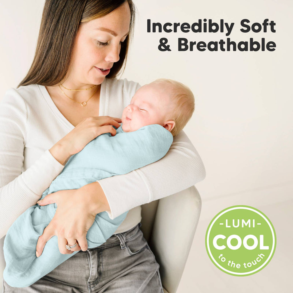 KeaBabies Lumi Muslin Swaddle Blankets